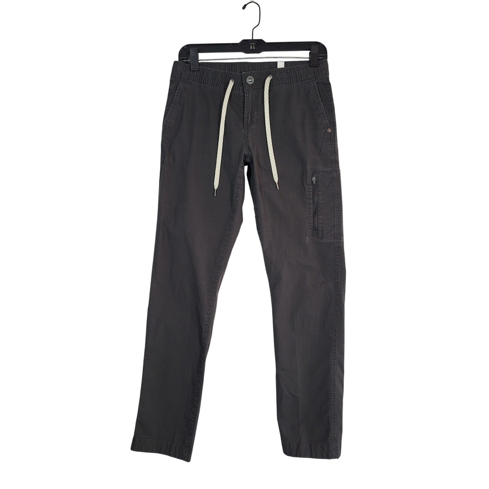 Vuori Ripstop Climber Pants Womens Small Charcoal Grey Elastic Waist VW401